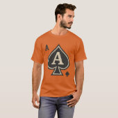 Schoppenaas - Distressed Poker Crest T-shirt (Voorkant volledig)