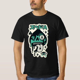 Schoppenaas — Drip-Skull Katakana T-shirt