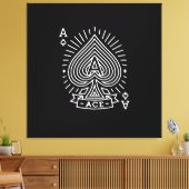 Schoppenaas - Monoline Sunburst Embleem Canvas Afdruk (Insitu (Woonkamer))