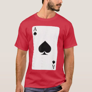 Schoppenaas speelkaart Aas kaart vintage T-shirt