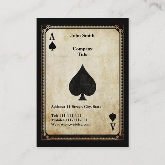  schoppenaas visitekaartje (Voorkant)