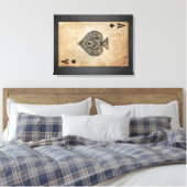 Schoppenaas werpkussen canvas afdruk (Insitu (Slaapkamer))