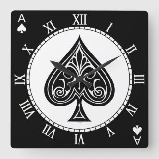 Schoppendoek, speelkaart, poker, zwarte jack vierkante klok