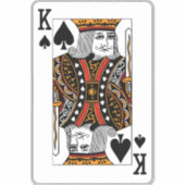 Schoppenkoning Sticker (Voorkant)