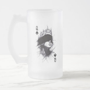 Schoppenvrouw (Stijl 3) Fijne Kunst Tekening Matglas Bierpul