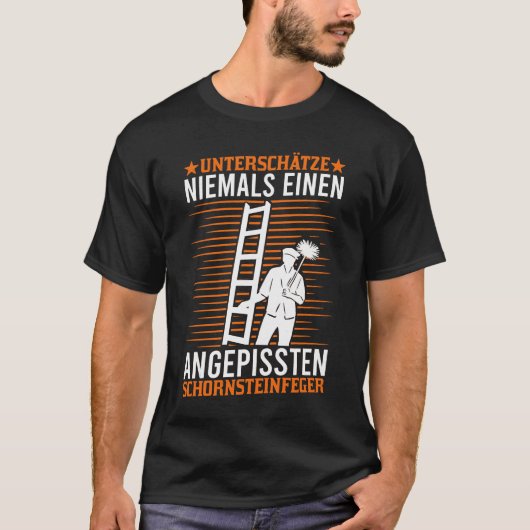 Schornsteinfeger Schornstein Kaminfeger Geschenk T-shirt (Voorkant)