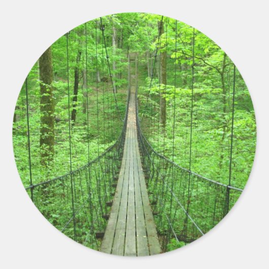 Schorpenbrug Ronde Sticker (Voorkant)