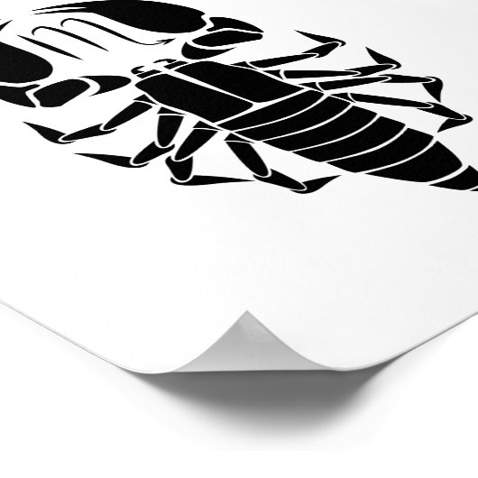 schorpio scorpion astrologie zodiahoroscoop poster (Hoek)