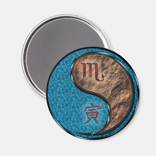 Schorpioen & Aardetijger Magneet (Voorkant / Achterkant)
