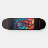 Schorpioen Astrologie Grafitti gepersonaliseerd Skateboard (Horizontaal)