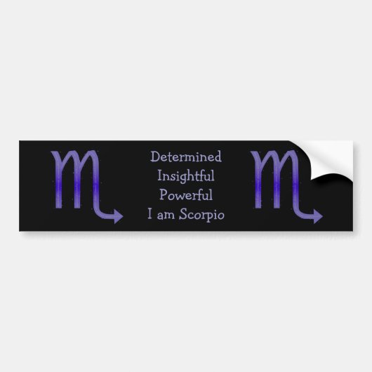Schorpioen Bumpersticker (Voorkant)