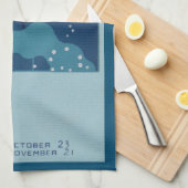 Schorpioen Constellation,  Zodiac Astrologie Theedoek (Quarter Fold)