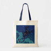 Schorpioen Constellation,  Zodiac Astrologie Tote Bag (Voorkant)
