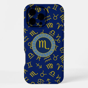 Schorpioen Dierenriem+Astrologie Symbolen Patroon iPhone 16 Pro Max Hoesje