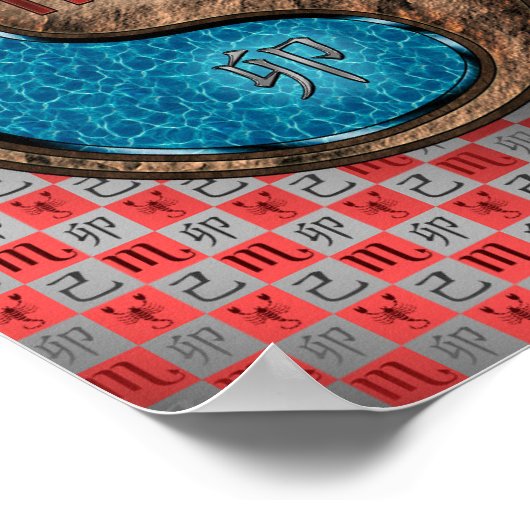 Schorpioen en aarde konijn poster (Hoek)