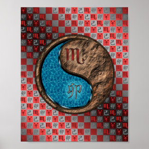 Schorpioen en aarde konijn poster