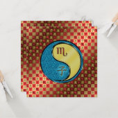 Schorpioen en metalen rat kaart (Voorkant / Achterkant in situ)