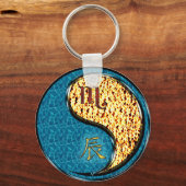 Schorpioen en vuurdraak sleutelhanger (Achterkant)