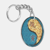 Schorpioen en vuurtijger sleutelhanger (Voorkant Links)