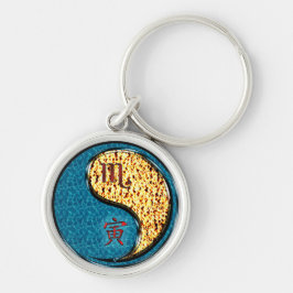 Schorpioen en vuurtijger sleutelhanger