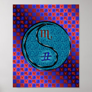Schorpioen en wateros poster