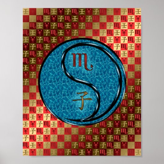 Schorpioen en waterrat poster (Voorkant)