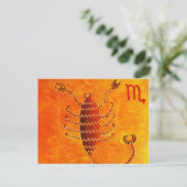 Schorpioen Horoscoop Dierenriem Sterrenteken Briefkaart (Staand voorkant)