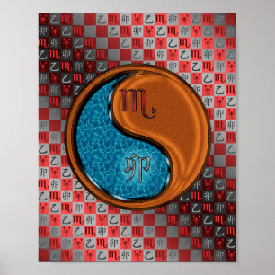 Schorpioen & Hout Konijn Poster