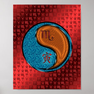 Schorpioen & Hout Tijger Poster