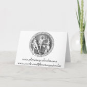 Schorpioen Kerst Kaart (Achterkant)