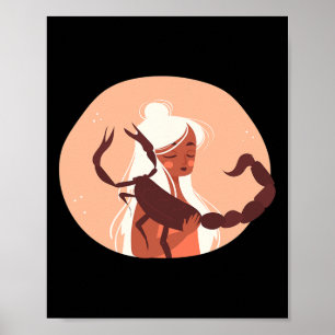 Schorpioen Kerstmis Sterrenbeeld Horoscoop Astrolo Poster