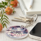 Schorpioen Kosmische Hemelse Zodiac Sleutelhanger (Voorkant Rechts)