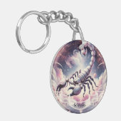 Schorpioen Kosmische Hemelse Zodiac Sleutelhanger (Voorkant Links)