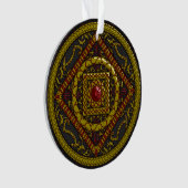 Schorpioen Mandala Acryl Ornament (voorkant)