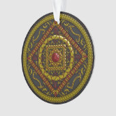 Schorpioen Mandala Acryl Ornament (voorkant)