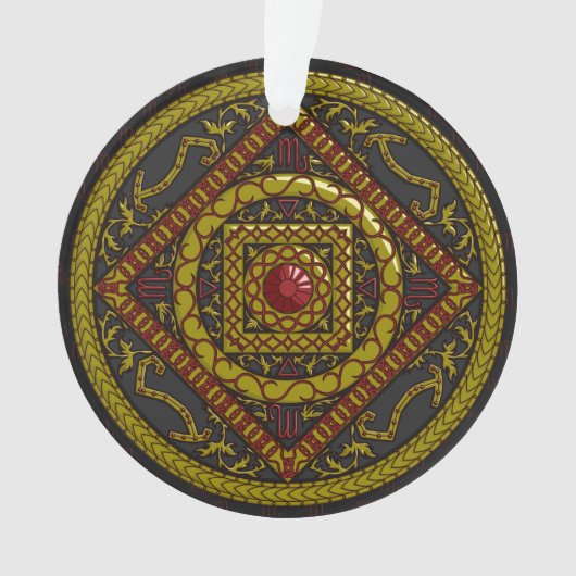 Schorpioen Mandala Acryl Ornament (voorkant)