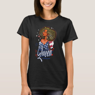 Schorpioen Meisje Verjaardag Melanine Afro Queen V T-shirt