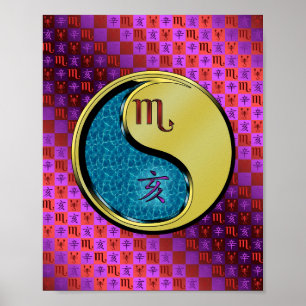 Schorpioen & Metalen Zwijn Poster