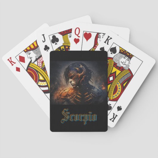 Schorpioen Pokerkaarten (Achterkant)