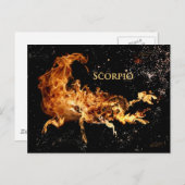 Schorpioen Post Kaart - Zodiac Symbols (Voorkant / Achterkant)