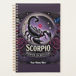 Schorpioen "Power in Mystery" Planner - Gepersonal