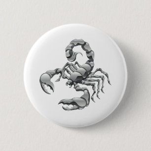 schorpioen ronde button 5,7 cm