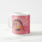 Schorpioen Rood Astrologie Dierenriem Teken Mok (Voorkant links)