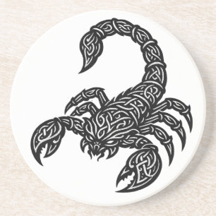 Schorpioen Schorpioen Sigil — Mythische Zodiac Ink Zandsteen Onderzetter