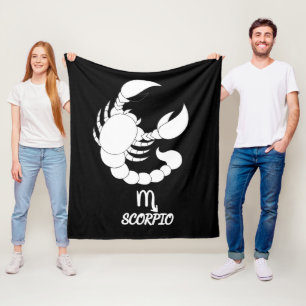Schorpioen Silhouet Fleece Deken