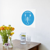 Schorpioen, sterrenbeeld, horoscoop, astrologie folie afdrukken (Laag (Keuken))