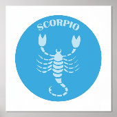 Schorpioen, sterrenbeeld, horoscoop, astrologie folie afdrukken (Voorkant)