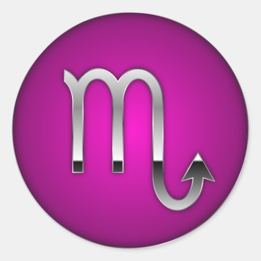 Schorpioen - sterrenbeeld ronde sticker (Voorkant)