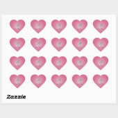 Schorpioen sterrenbeeld Roze Hart Hart Sticker (Vel)