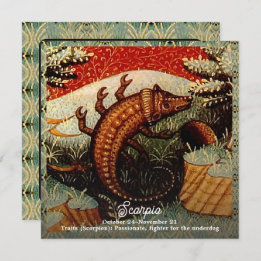 Schorpioen sterrenbeeld Verjaardag Kaart